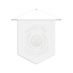 Top Trained Pennant | Philanthrowealth University Wall Decor for Graduates & Achievers