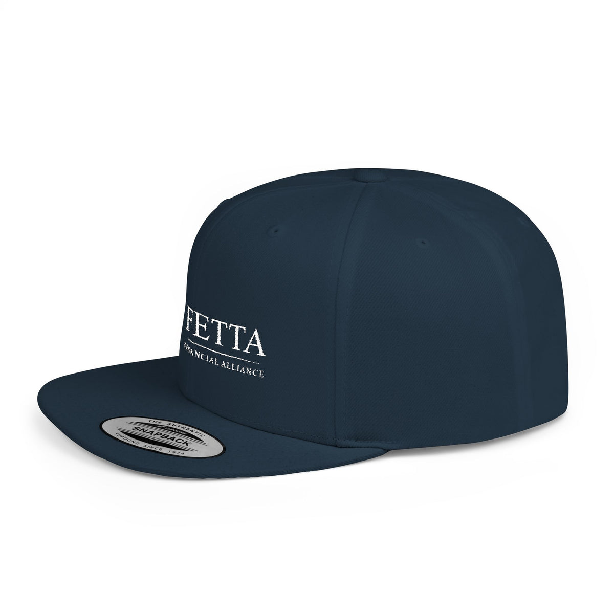 FETTA Financial Alliance Flat Bill Snapback Cap - Trendy Adjustable Hat for Everyday Style