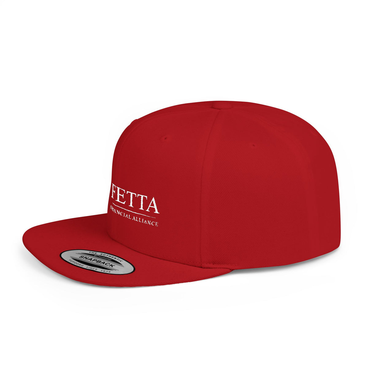 FETTA Financial Alliance Flat Bill Snapback Cap - Trendy Adjustable Hat for Everyday Style