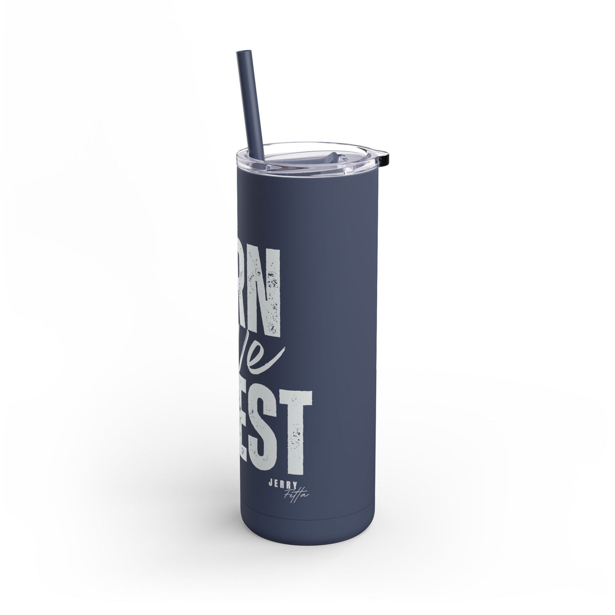 Motivational Skinny Tumbler | Earn Save Invest | 20oz