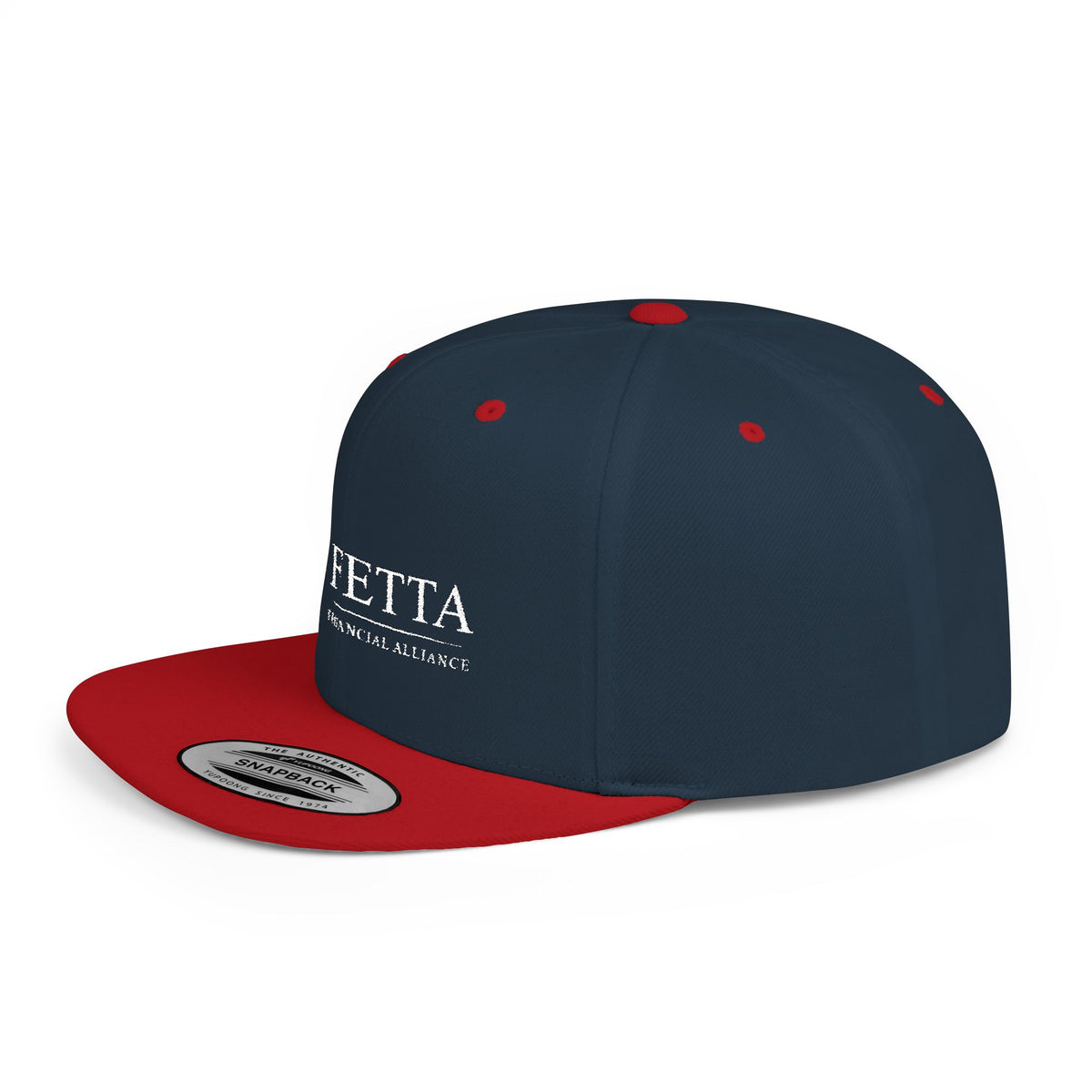 FETTA Financial Alliance Flat Bill Snapback Cap - Trendy Adjustable Hat for Everyday Style
