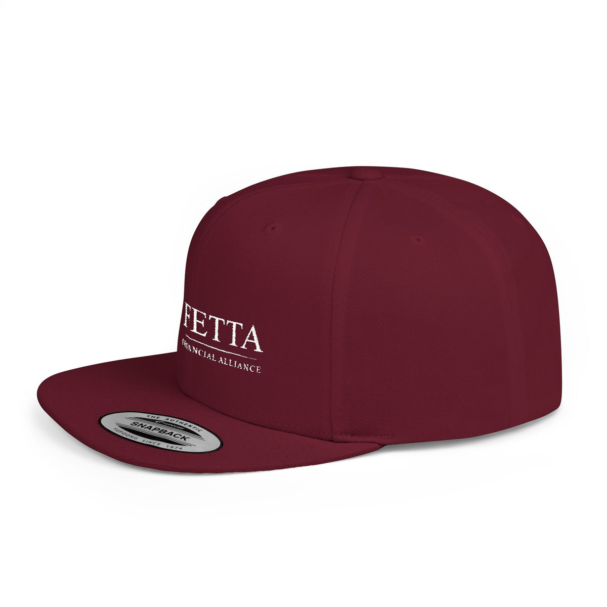 FETTA Financial Alliance Flat Bill Snapback Cap - Trendy Adjustable Hat for Everyday Style