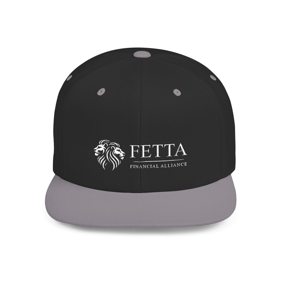 FETTA Financial Alliance Flat Bill Snapback Cap - Trendy Adjustable Hat for Everyday Style