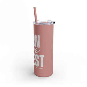 Motivational Skinny Tumbler | Earn Save Invest | 20oz