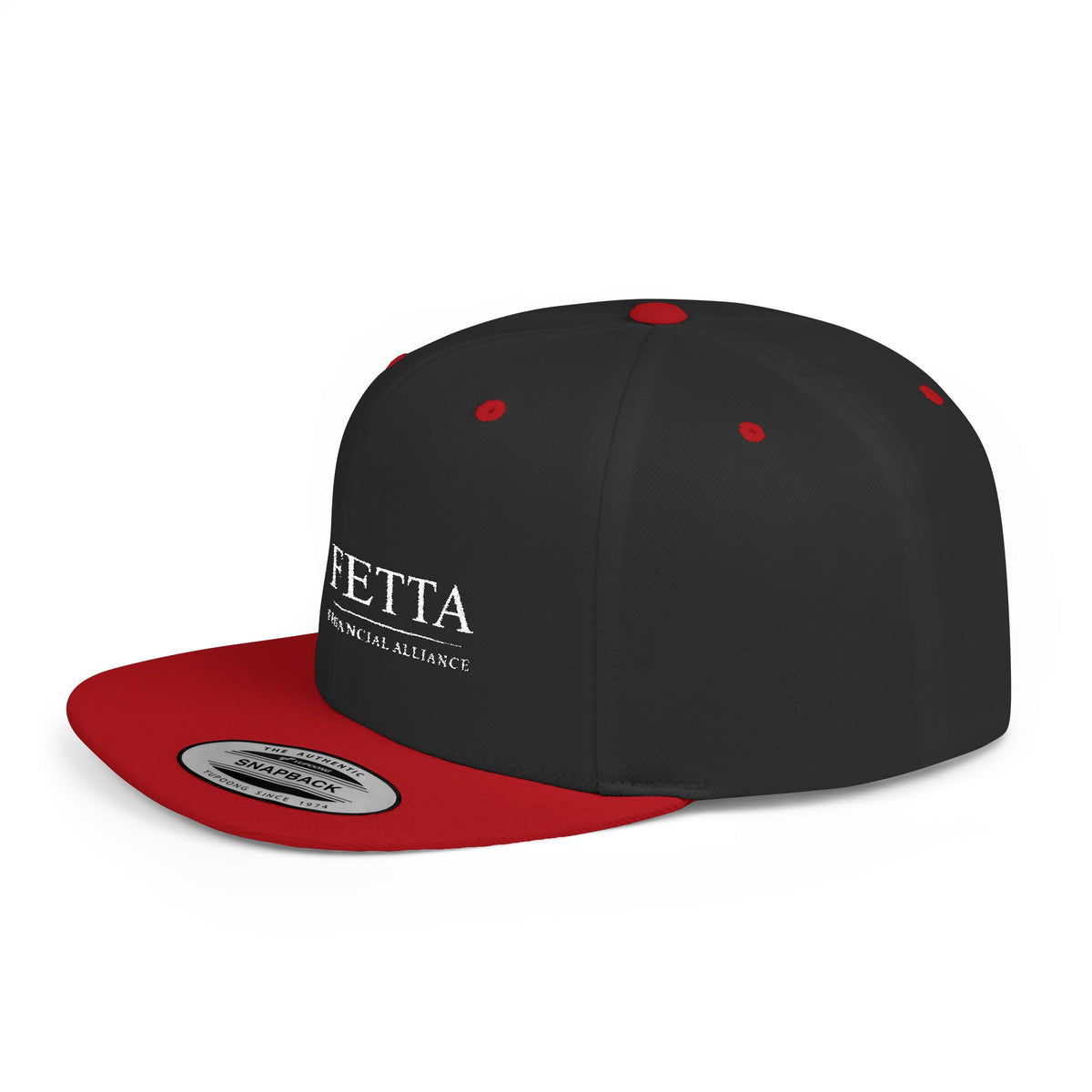 FETTA Financial Alliance Flat Bill Snapback Cap - Trendy Adjustable Hat for Everyday Style