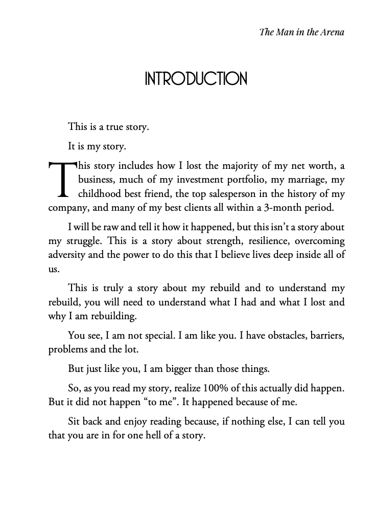 The Man In The Arena eBook